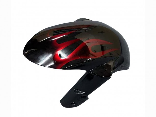 2007-2008 Suzuki GSXR 1000 Motorcycle Fairings - Black Red Flame Canada