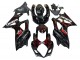 2007-2008 Suzuki GSXR 1000 Motorcycle Fairings - Black Red Flame Canada