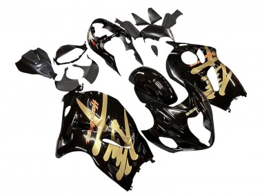 Online 1996-2007 Suzuki GSXR 1300 Hayabusa Motorcycle Fairings - Glossy Black Gold Hayabusa Canada