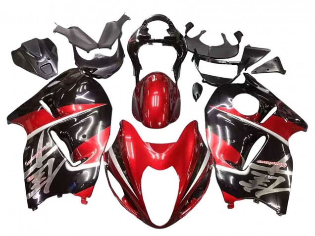 1996-2007 Suzuki GSXR 1300 Hayabusa Motorcycle Fairings - Red Glossy Black Hayabusa Canada