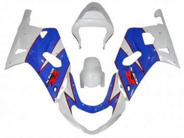 Online 2001-2003 Suzuki GSXR 600 / GSXR 750 Motorcycle Fairings - White Blue Red Canada