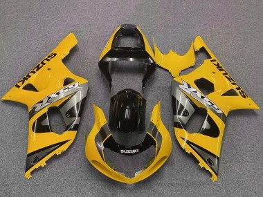 Online 2001-2003 Suzuki GSXR 600 / GSXR 750 Motorcycle Fairing - Yellow Grey Glossy Black Canada