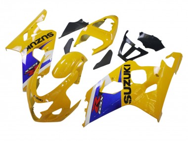 Online 2004-2005 Suzuki GSXR 600 / GSXR 750 Motorcycle Fairing - Yellow White Blue Black Canada