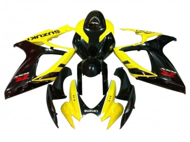 Online 2006-2007 Suzuki GSXR 600 / GSXR 750 Motorcycle Fairings - Yellow Glossy Black Red Canada