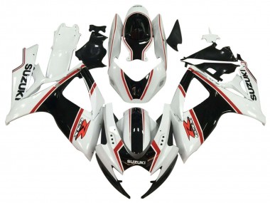 Online 2006-2007 Suzuki GSXR 600 / GSXR 750 Motorcycle Fairing - White Black Red Canada