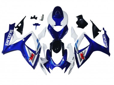 Online 2006-2007 Suzuki GSXR 600 / GSXR 750 Motorcycle Fairings - White Blue Glossy Black Red Canada