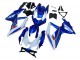 2008-2010 Suzuki GSXR 600 / GSXR 750 Motorcycle Fairing Kits - Blue White Red Canada
