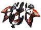 2008-2010 Suzuki GSXR 600 / GSXR 750 Motorcycle Fairings - Glossy Black Orange Flame Canada