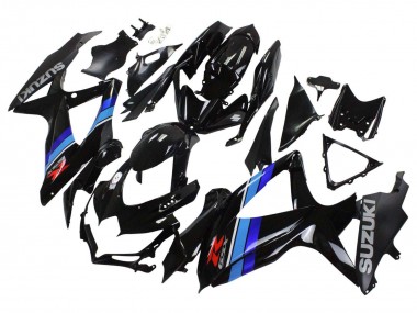Online 2008-2010 Suzuki GSXR 600 / GSXR 750 Motorcycle Fairings - Glossy Black Blue Canada