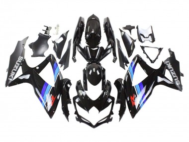 Online 2008-2010 Suzuki GSXR 600 / GSXR 750 Motorcycle Fairings - Glossy Black Blue Canada