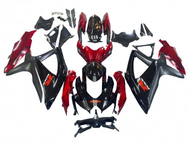 Online 2008-2010 Suzuki GSXR 600 / GSXR 750 Motorcycle Fairing - Red Glossy Black Canada