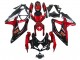 2008-2010 Suzuki GSXR 600 / GSXR 750 Motorcycle Fairings - Red Glossy Black Canada