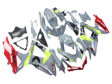 Online 2008-2010 Suzuki GSXR 600 / GSXR 750 Motorcycle Fairings - Grey Yellow Red Canada