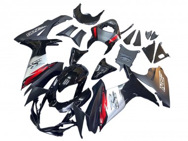 Online 2011-2024 Suzuki GSXR 600 / GSXR 750 Motorcycle Fairings - Glossy Black Forged Carbon Fiber Silver Red Canada
