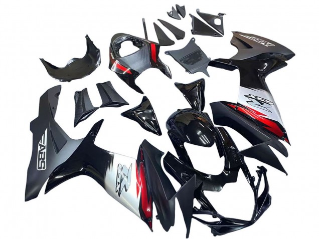 2011-2024 Suzuki GSXR 600 / GSXR 750 Motorcycle Fairings - Glossy Black Forged Carbon Fiber Silver Red Canada