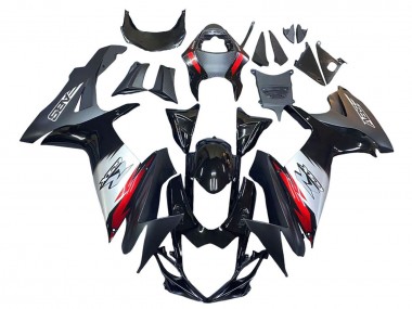 Online 2011-2024 Suzuki GSXR 600 / GSXR 750 Motorcycle Fairings - Glossy Black Forged Carbon Fiber Silver Red Canada