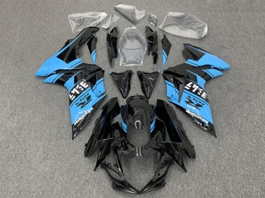 Online 2011-2024 Suzuki GSXR 600 / GSXR 750 Motorcycle Fairings - Glossy Black Light Blue Canada