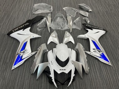 Online 2011-2024 Suzuki GSXR 600 / GSXR 750 Motorcycle Fairings - White Silver Blue Black Canada