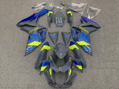 Online 2011-2024 Suzuki GSXR 600 / GSXR 750 Motorcycle Fairings - Dark Nardo Grey Blue Fluorescent Yellow Canada