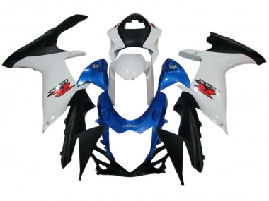 Online 2011-2024 Suzuki GSXR 600 / GSXR 750 Motorcycle Fairings - White Blue Black Canada