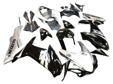 Online 2011-2024 Suzuki GSXR 600 / GSXR 750 Motorcycle Fairing - Glossy Black Silver Canada
