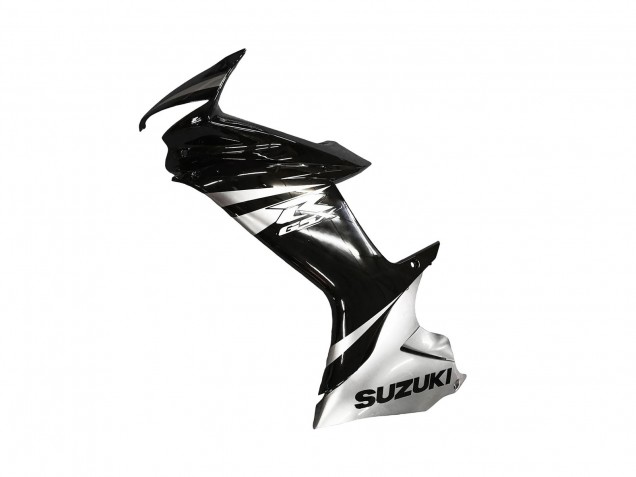 2011-2024 Suzuki GSXR 600 / GSXR 750 Motorcycle Fairing - Glossy Black Silver Canada
