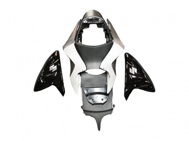 2011-2024 Suzuki GSXR 600 / GSXR 750 Motorcycle Fairing - Glossy Black Silver Canada