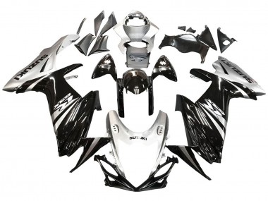 Online 2011-2024 Suzuki GSXR 600 / GSXR 750 Motorcycle Fairing - Glossy Black Silver Canada