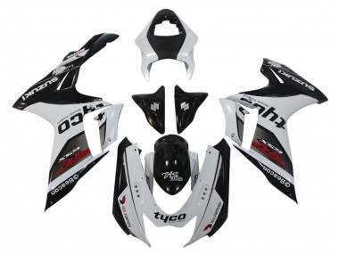 Online 2011-2024 Suzuki GSXR 600 / GSXR 750 Motorcycle Fairings - White Black Tyco Beacon Canada