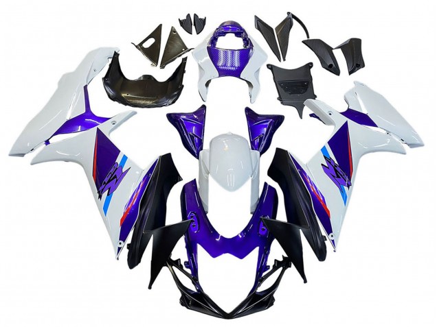 2011-2024 Suzuki GSXR 600 / GSXR 750 Motorcycle Fairings - Blue Purple White Canada