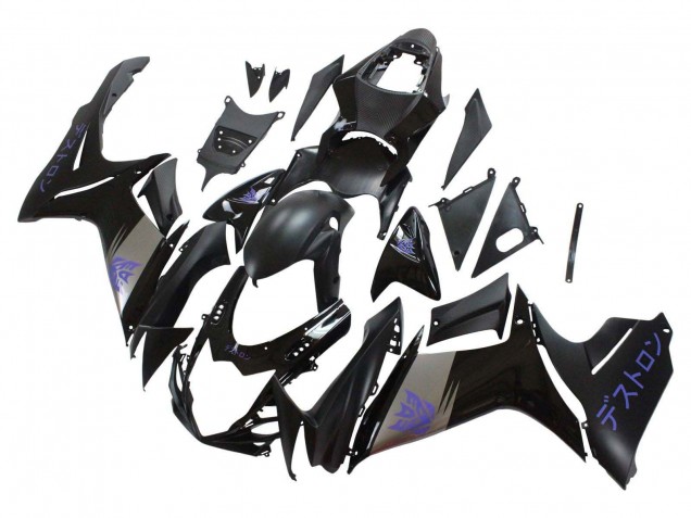 2011-2024 Suzuki GSXR 600 / GSXR 750 Motorcycle Fairings - Matte Black Grey Purple Canada