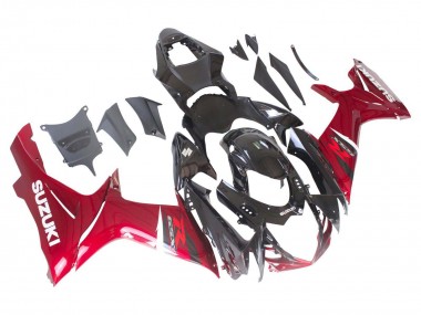 Online 2011-2024 Suzuki GSXR 600 / GSXR 750 Bike Fairings - Red Glossy Black Canada