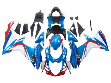 Online 2011-2024 Suzuki GSXR 600 / GSXR 750 Motorcycle Fairings - Blue White Red Canada