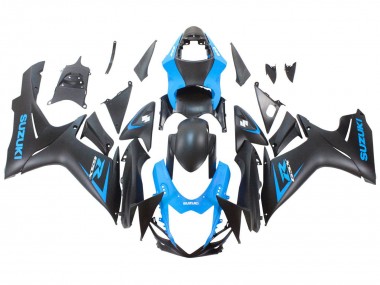 Online 2011-2024 Suzuki GSXR 600 / GSXR 750 Motorcycle Fairing - Blue Matte Black Canada
