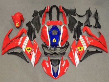 Online 2015-2018 Yamaha YZF R3/R25 Motorcycle Fairings - Red White Blue Canada