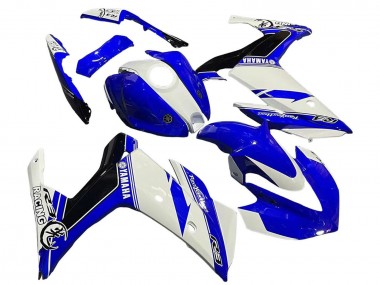 Online 2015-2018 Yamaha YZF R3/R25 Motorcycle Fairings - White Blue Black Racing Canada