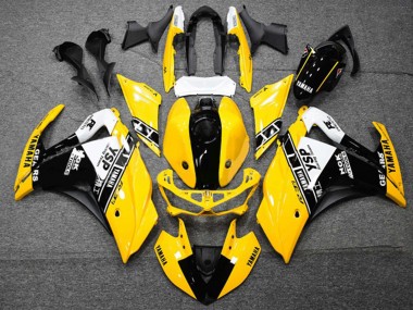 Online 2015-2018 Yamaha YZF R3/R25 Motorcycle Fairings - Yellow White Black Canada