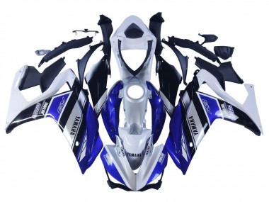 Online 2015-2018 Yamaha YZF R3/R25 Motorcycle Fairings - White Blue Black Yamalube Canada