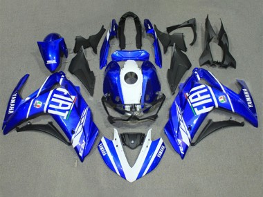 Online 2015-2018 Yamaha YZF R3/R25 Motorcycle Fairings - Blue White Fiat Canada