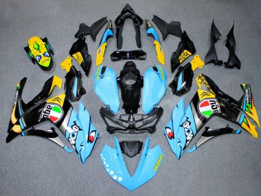 Online 2015-2018 Yamaha YZF R3/R25 Motorcycle Fairings - Light Blue Yellow Silver Black Canada