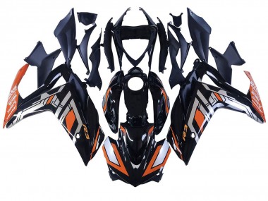 Online 2015-2018 Yamaha YZF R3/R25 Motorcycle Fairings - Blue Orange Silver Yamalube Canada
