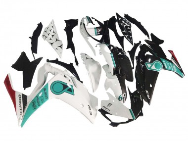 Online 2015-2018 Yamaha YZF R3/R25 Motorcycle Fairings - White Green Glossy Black Canada