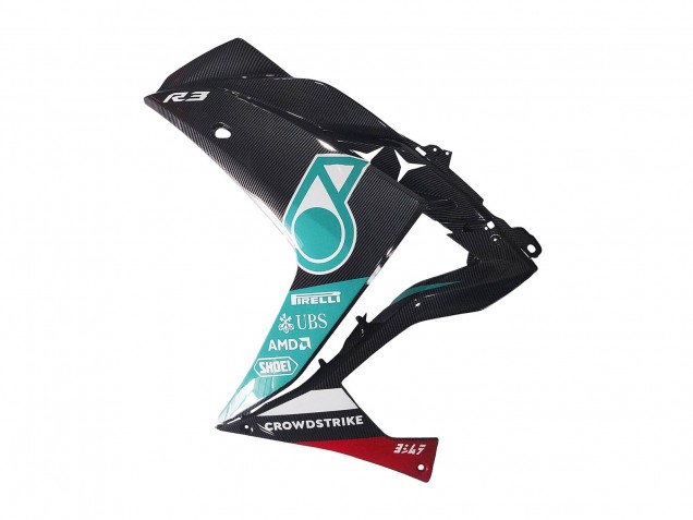 2015-2018 Yamaha YZF R3/R25 Motorcycle Fairings - White Green Glossy Black Canada