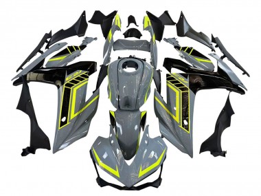 Online 2015-2018 Yamaha YZF R3/R25 Motorcycle Fairings - Nardo Grey Neon Yellow Black Canada