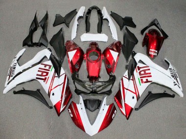 Online 2015-2018 Yamaha YZF R3/R25 Motorcycle Fairings - White Red Fiat Motul Canada