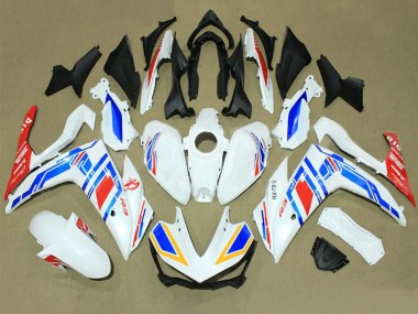 Online 2015-2018 Yamaha YZF R3/R25 Motorcycle Fairings - White Blue Red Yamalube Canada