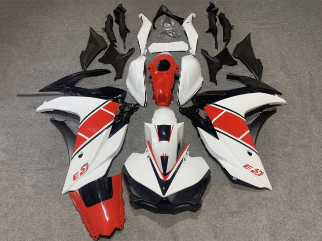 2015-2018 Yamaha YZF R3/R25 Motorcycle Fairing - White Red Black Canada