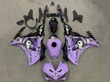Online 2015-2018 Yamaha YZF R3/R25 Motorcycle Fairings - Purple White Black Canada