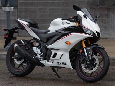 Online 2015-2018 Yamaha YZF R3/R25 Motorcycle Fairings - White Red Canada