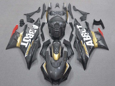 Online 2019-2021 Yamaha YZF R3/R25 Motorcycle Fairings - Red Gold Black Carbon Fiber Style Canada